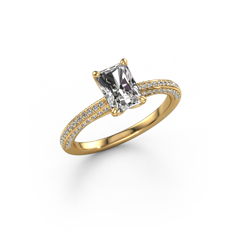 Image of Engagement ring Elenore rad 585 gold Diamond 1.296 crt