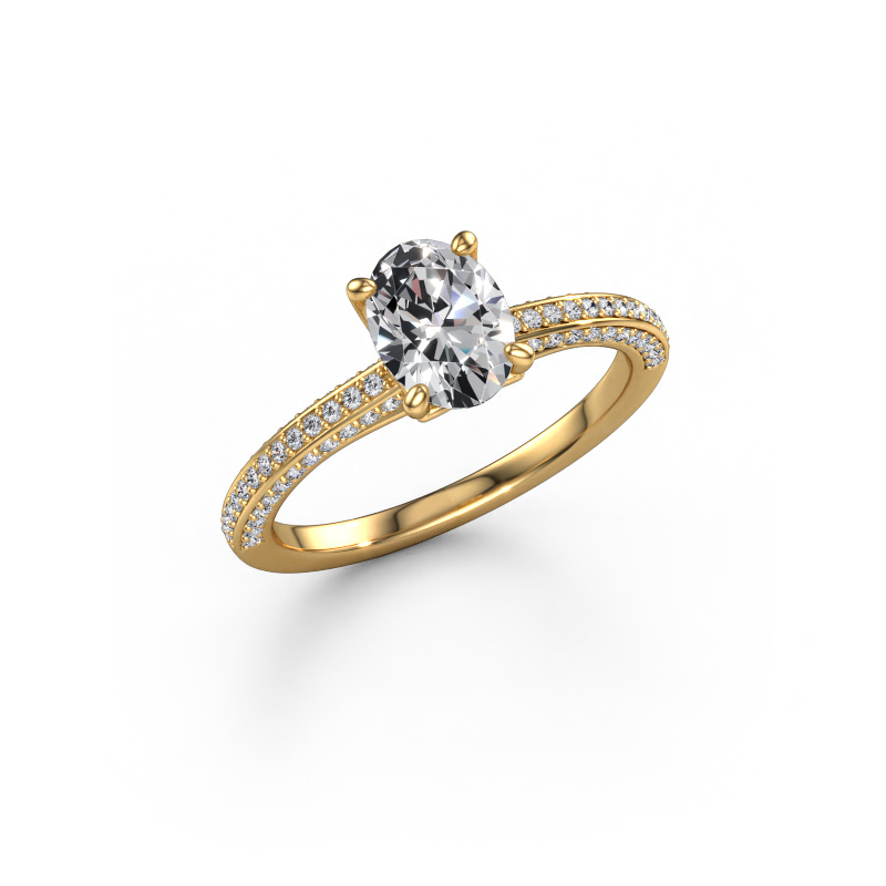 Image of Engagement ring Elenore ovl 585 gold Diamond 1.096 crt