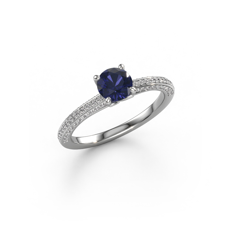 Image of Engagement ring Elenore rnd 950 platinum Sapphire 5.4 mm