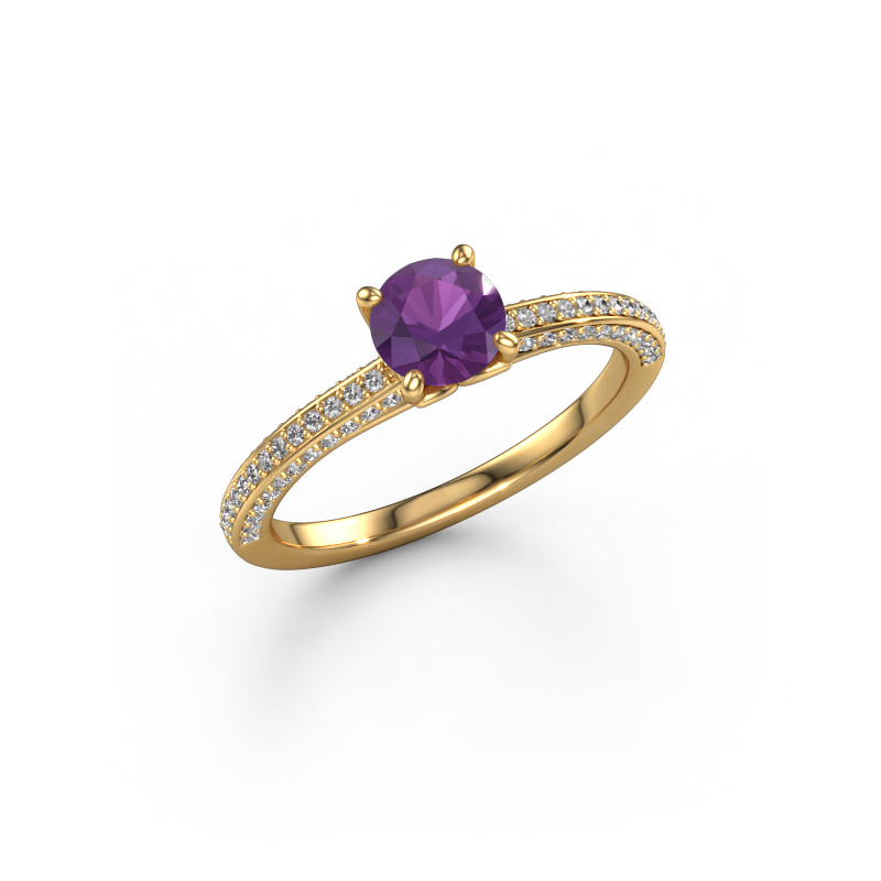 Bild von Verlobungsring Elenore rnd 585 Gold Amethyst 5.4 mm
