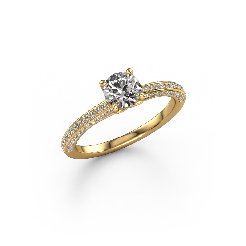 Bild von Verlobungsring Elenore rnd 585 Gold Zirkonia 5.4 mm