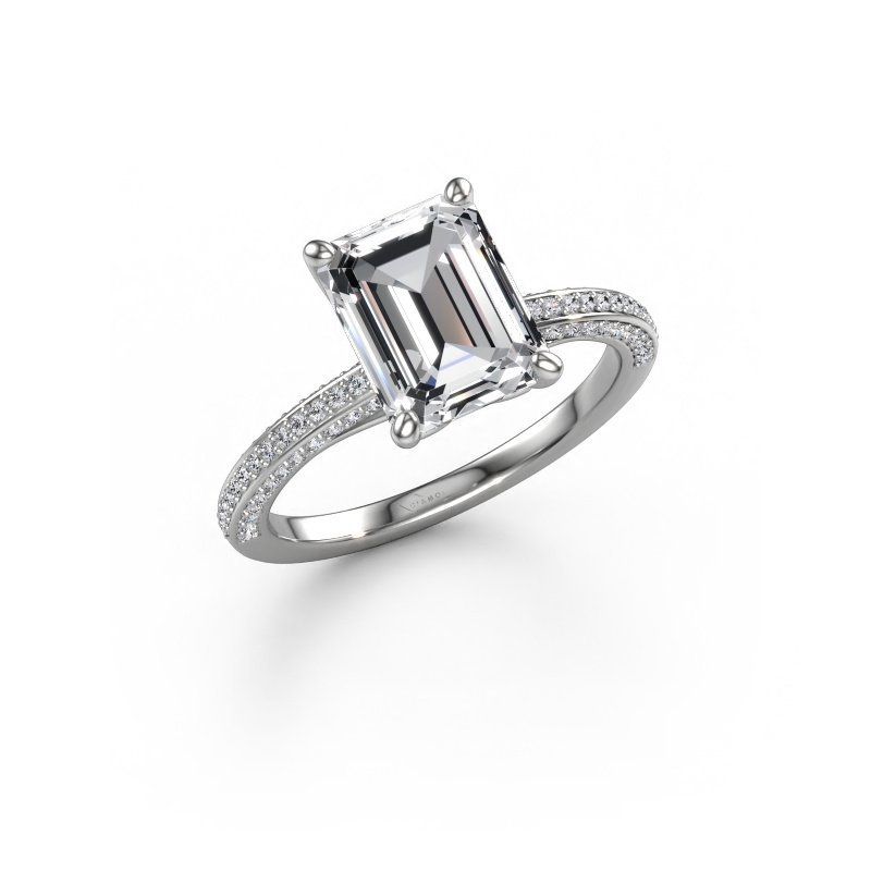 Bild von Verlobungsring Elenore eme 950 Platin Diamant 2.796 crt