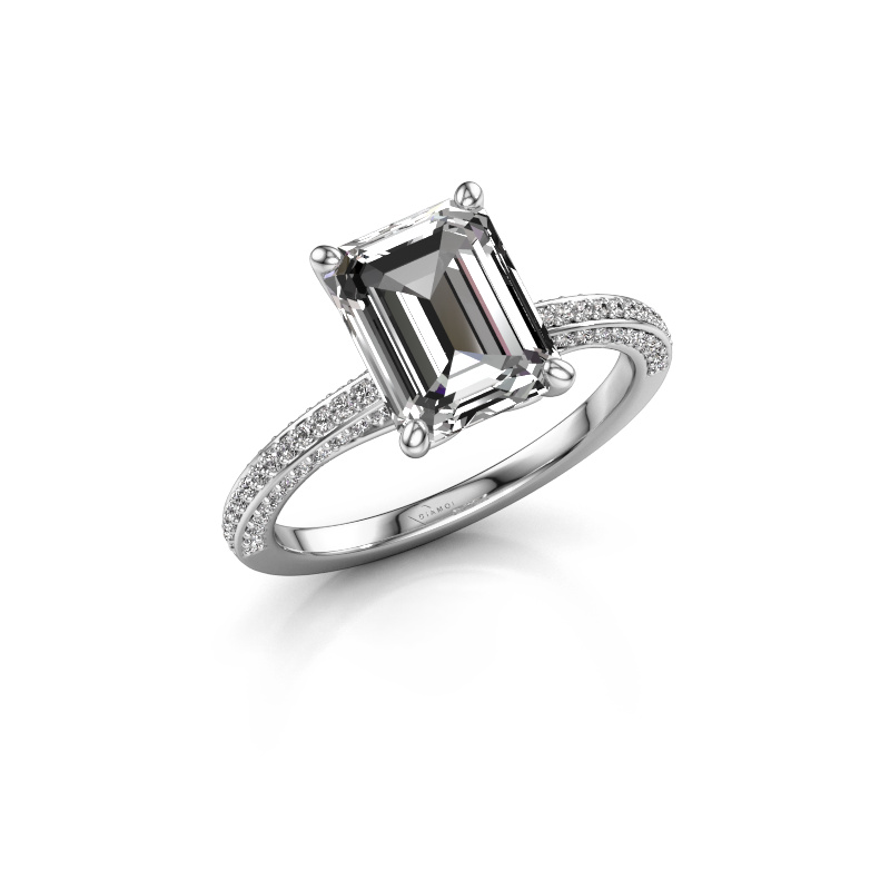 Bild von Verlobungsring Elenore eme 585 Weißgold Lab-grown Diamant 3.796 crt
