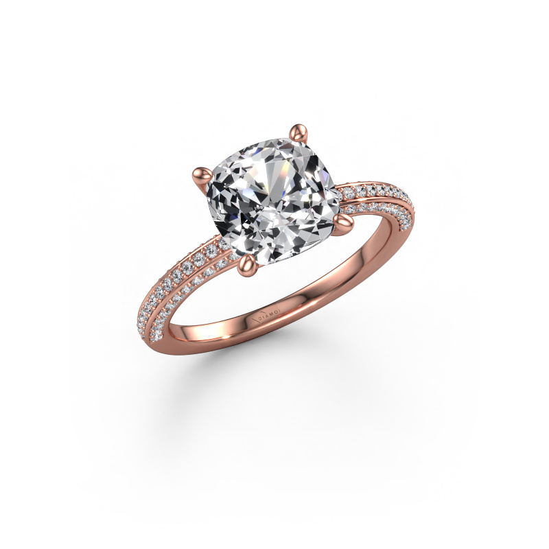 Bild von Verlobungsring Elenore cus 585 Roségold Lab-grown Diamant 2.796 crt