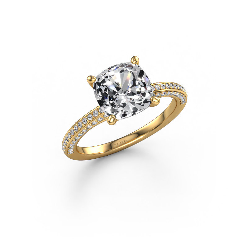 Image of Engagement ring Elenore cus 585 gold Lab grown diamond 2.796 crt