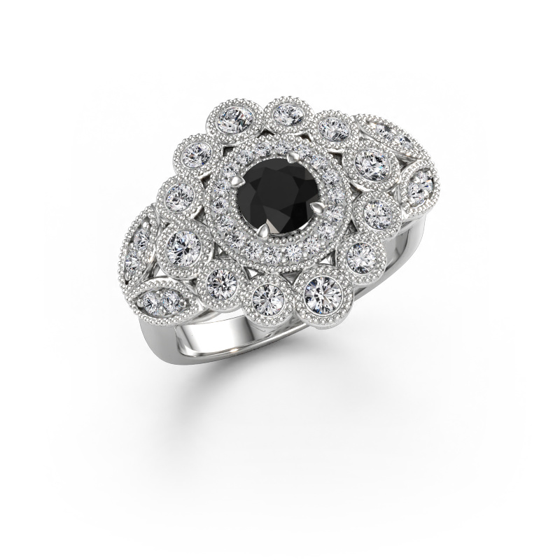 Immagine di Anello Elia 585 oro bianco Diamante nero 1.30 crt