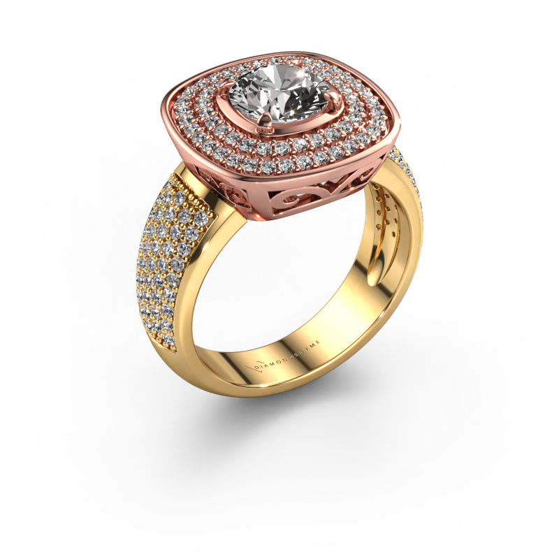 Image of Ring Eliana 585 rose gold Lab grown diamond 1.54 crt