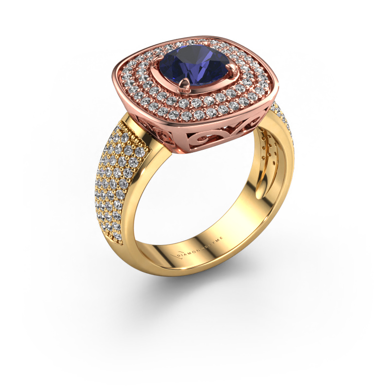 Image of Ring Eliana 585 rose gold Sapphire 6 mm