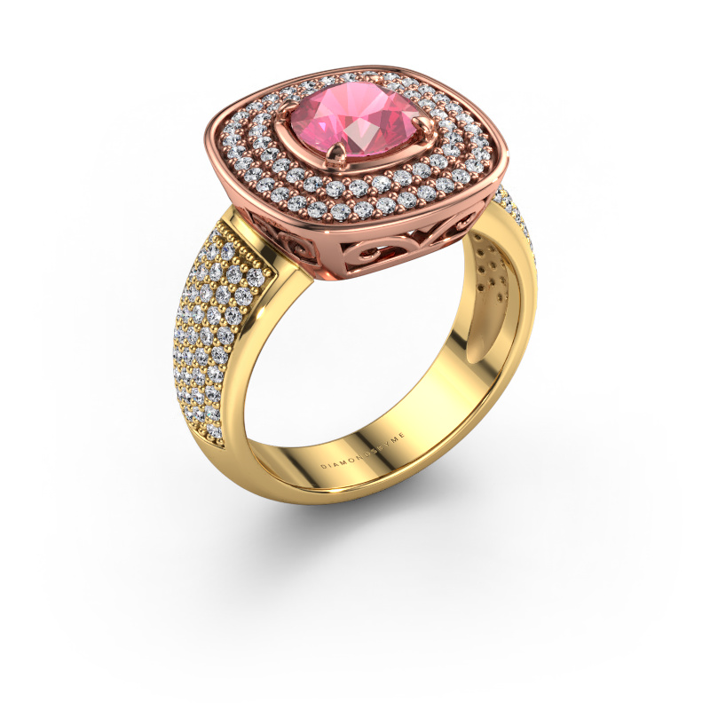 Image of Ring Eliana 585 rose gold Tourmaline pink 6 mm