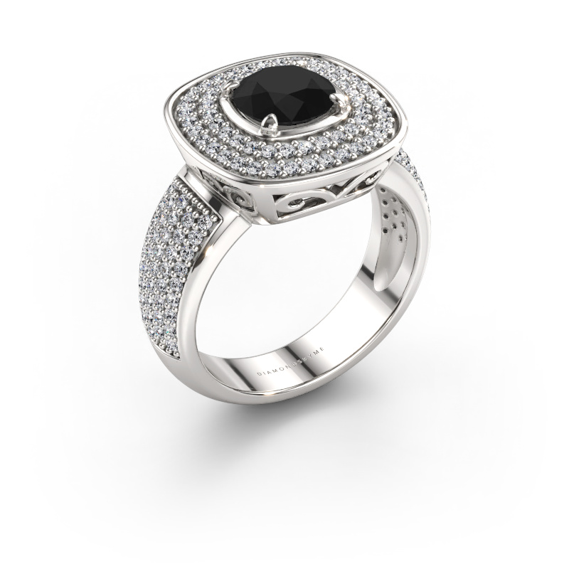 Bild av Ring Eliana 585 vitt guld Svart diamant 1.70 crt