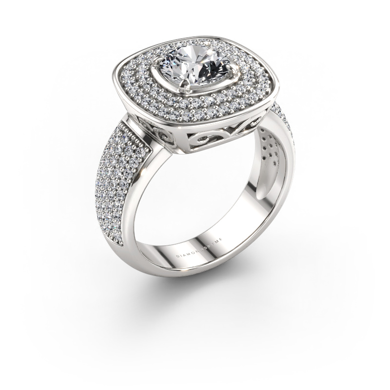 Bild av Ring Eliana 585 vitt guld Diamant efter eget val 6 mm