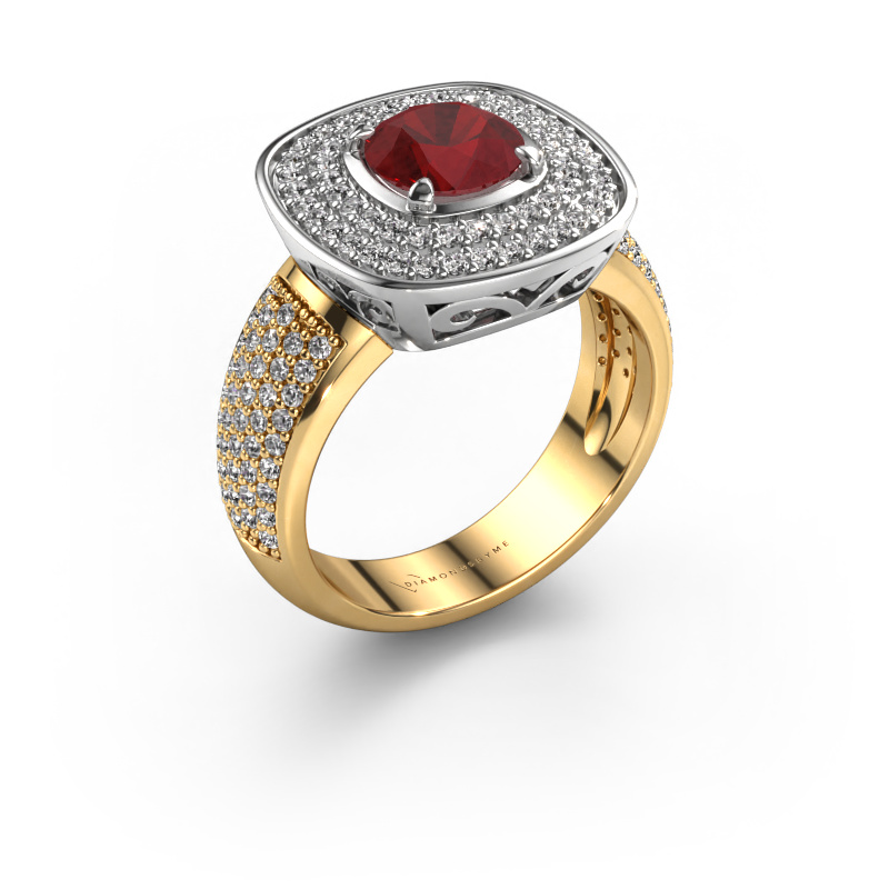 Image of Ring Eliana 585 white gold Ruby 6 mm