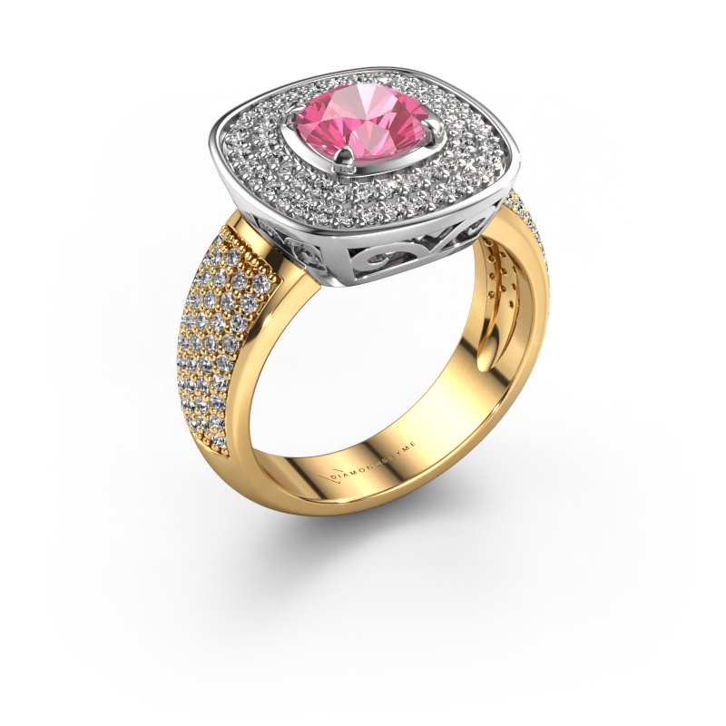 Bild von Ring Eliana 585 Weißgold Pink Saphir 6 mm