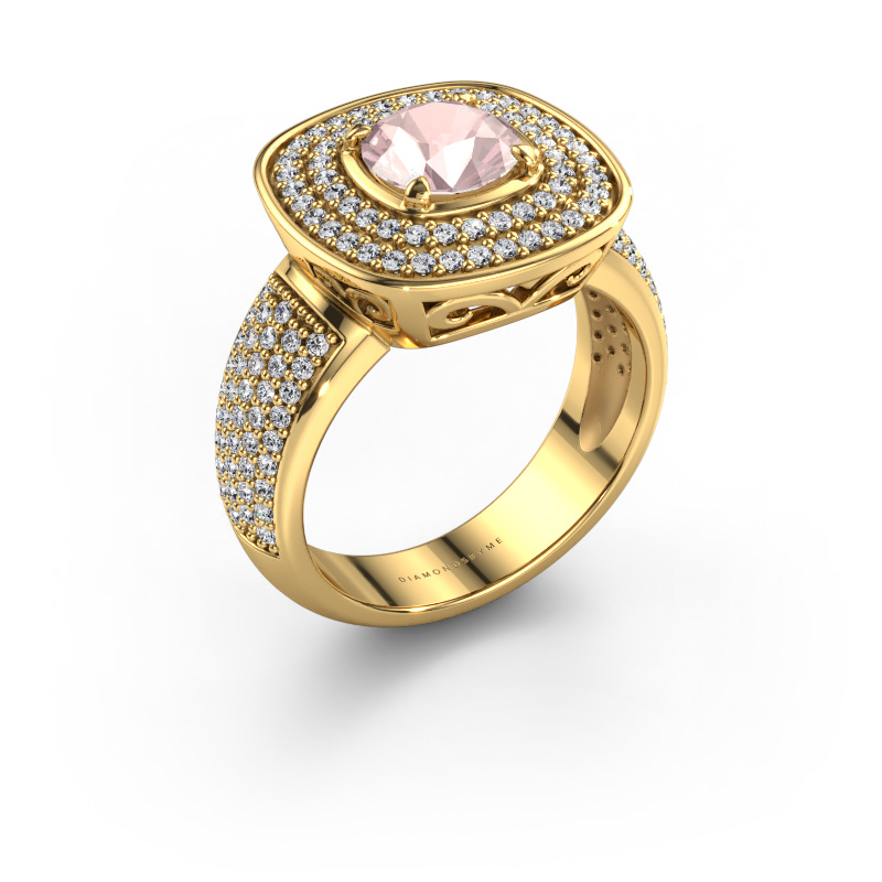 Image of Ring Eliana 585 gold Morganite champagne 6 mm