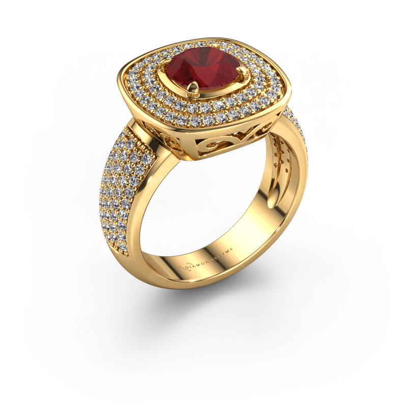 Image of Ring Eliana 585 gold Ruby 6 mm