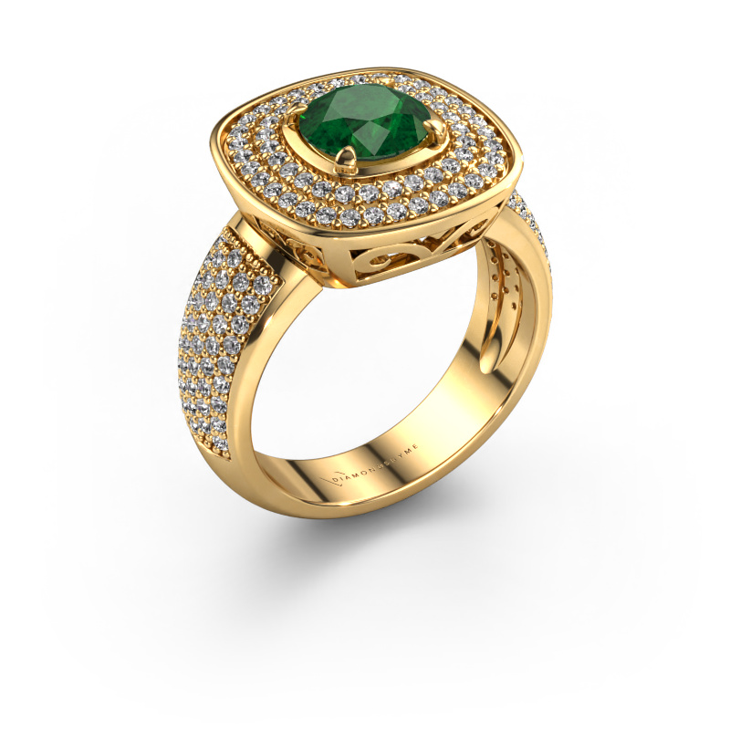 Image of Ring Eliana 585 gold Emerald 6 mm