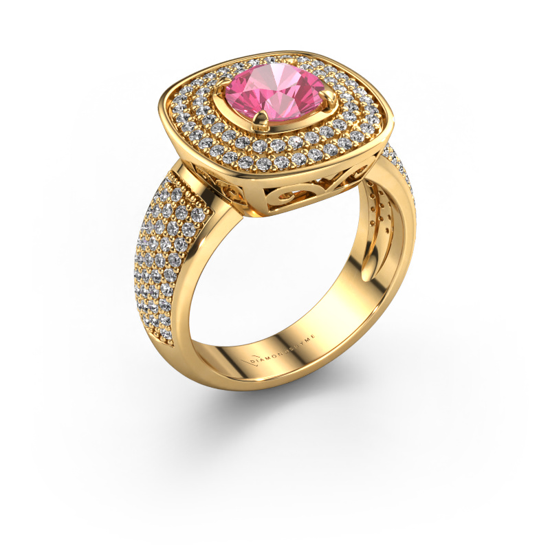 Image of Ring Eliana 585 gold Pink sapphire 6 mm
