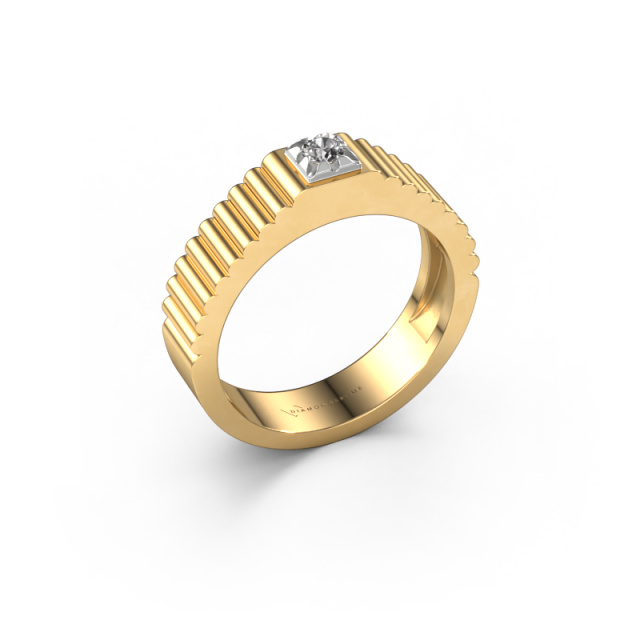 Image of Pinky ring Elias 585 gold Diamond 0.10 crt