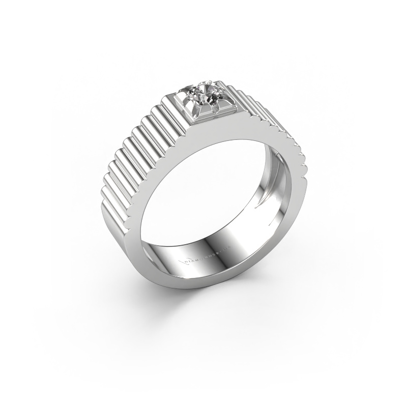 Image of Pinky ring Elias 925 silver Diamond 0.25 crt
