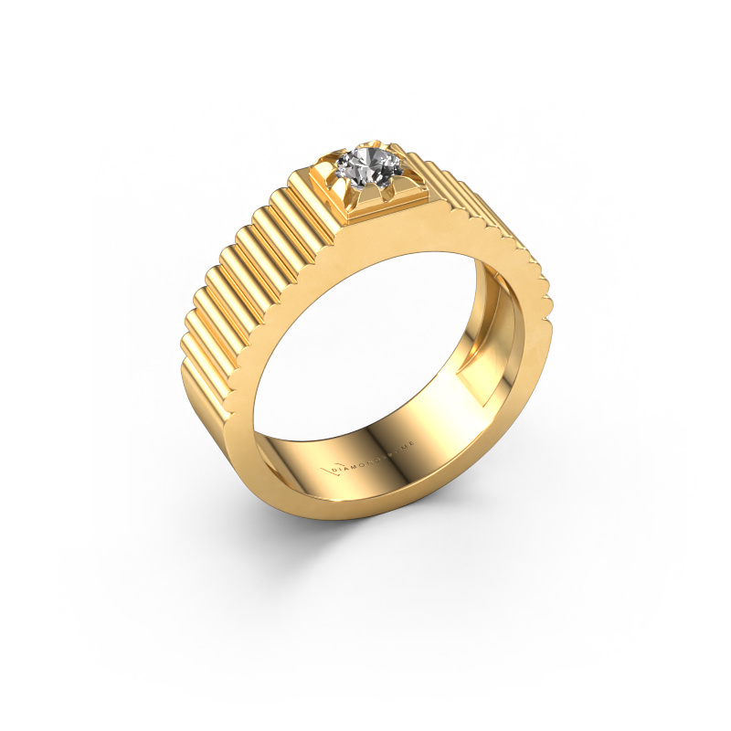 Image of Pinky ring Elias 585 gold Diamond 0.30 crt