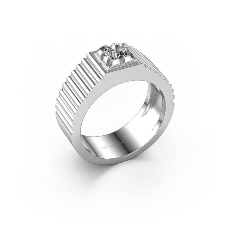 Image of Pinky ring Elias 925 silver Diamond 0.40 crt