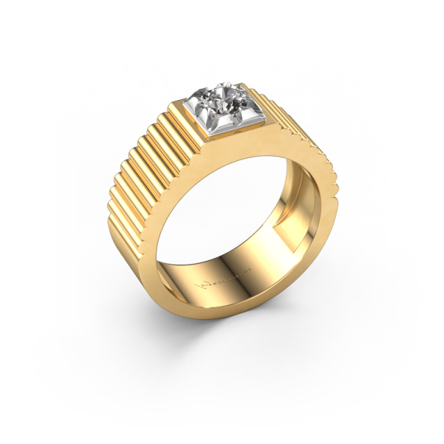 Image of Pinky ring Elias 585 gold Diamond 0.40 crt