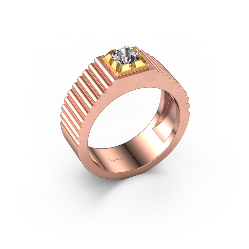 Bild von Pinky Ring Elias 585 Roségold Diamant 0.50 crt