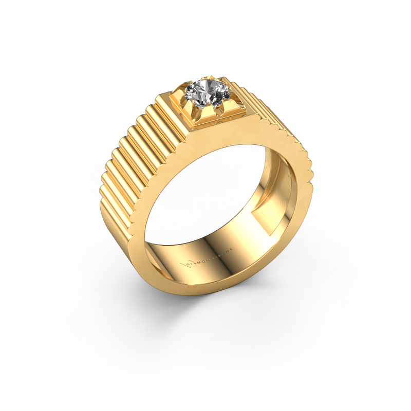 Bild von Pinky Ring Elias 585 Gold Diamant 0.50 crt