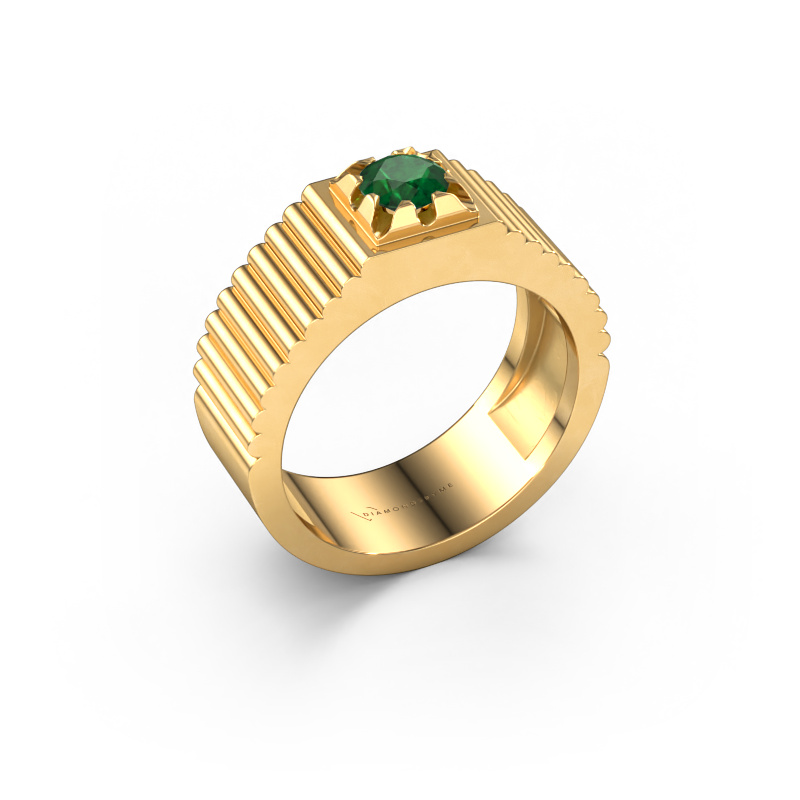 Bild von Pinky Ring Elias 585 Gold Smaragd 5 mm
