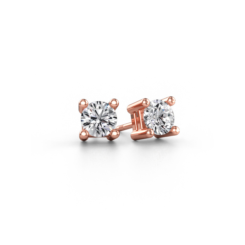 Immagine di Orecchini a lobo Eline 585 oro rosa Diamante 1.40 crt