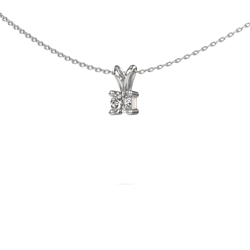 Image of Necklace Eline 585 white gold Diamond 0.20 crt