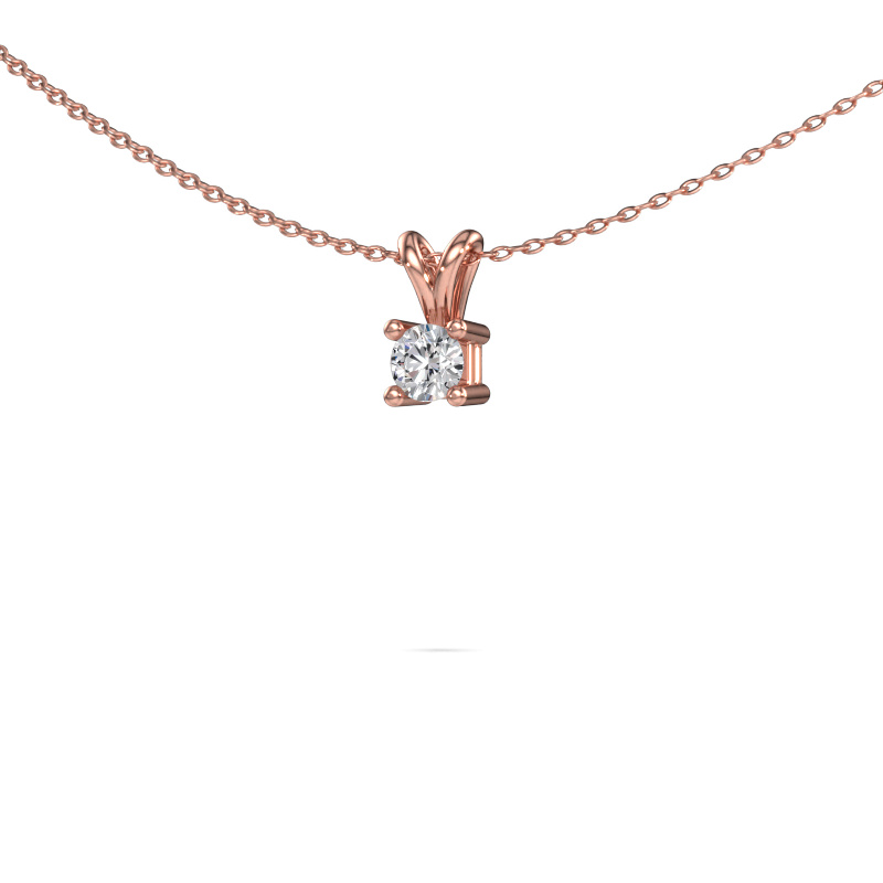 Bild von Kette Eline 585 Roségold Diamant 0.30 crt