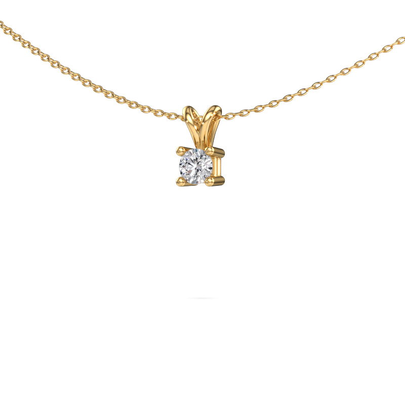 Image of Necklace Eline 585 gold Diamond 0.30 crt