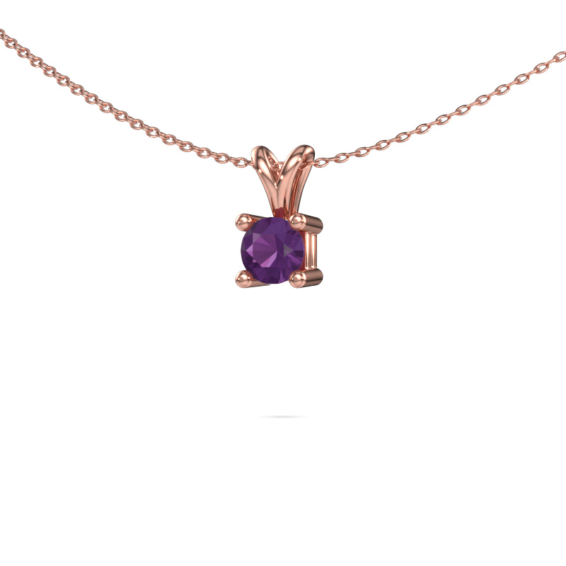 Bild von Kette Eline 585 Roségold Amethyst 5 mm