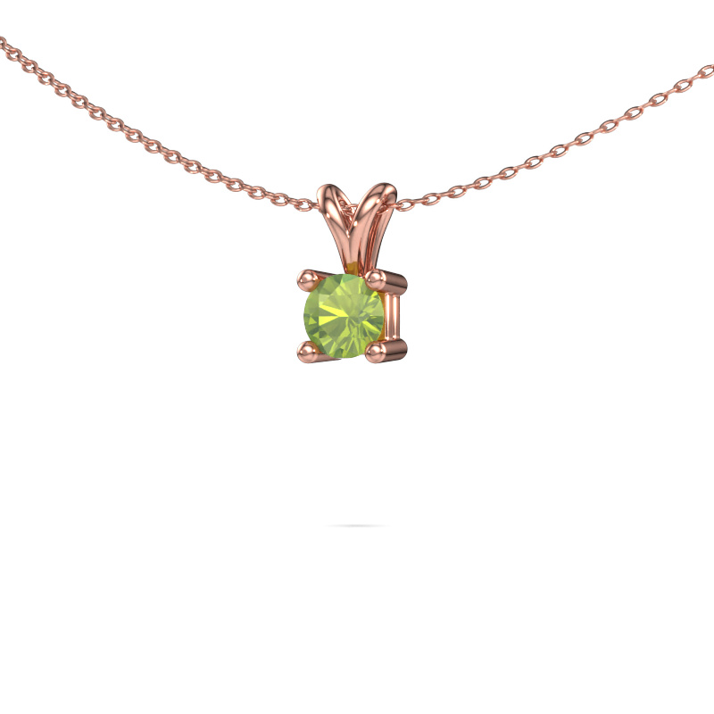 Bild von Kette Eline 585 Roségold Peridot 5 mm