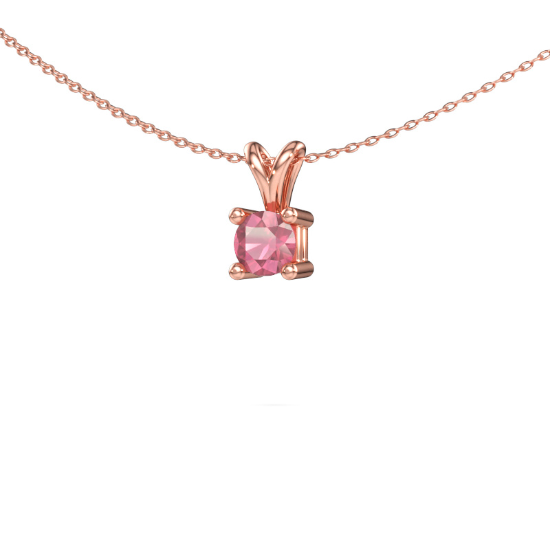 Immagine di Collana Eline 585 oro rosa Tormalina rosa 5 mm