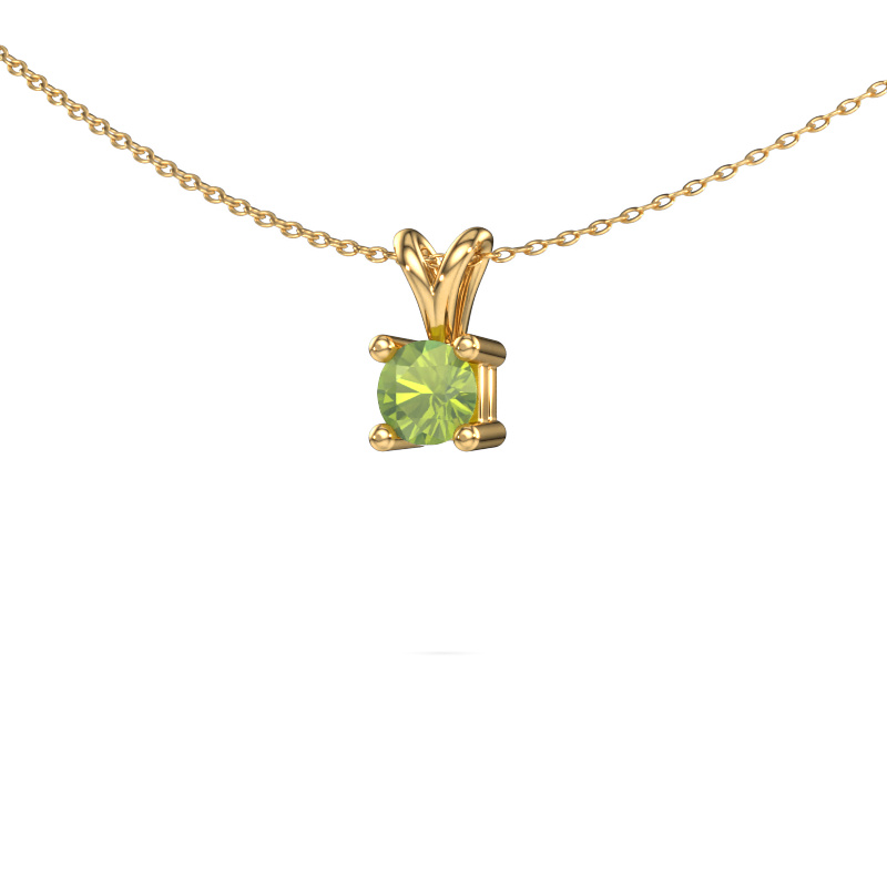Bild von Kette Eline 585 Gold Peridot 5 mm