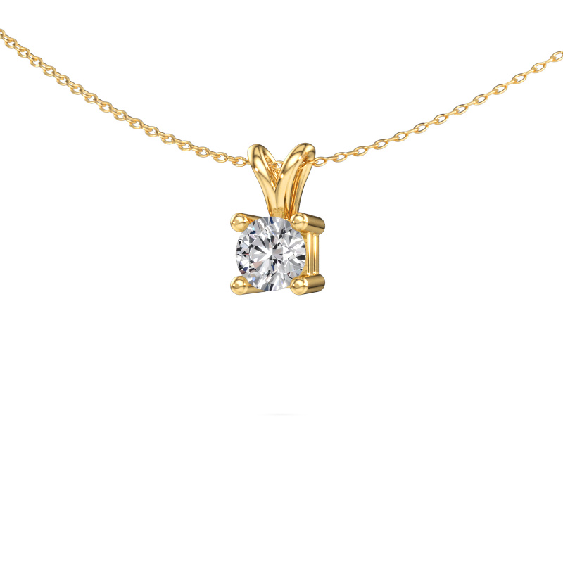 Bild av Halsband Eline 585 gult guld Labbodlad diamant 0.70 crt