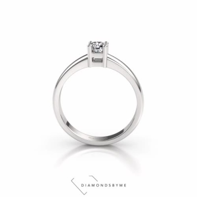 Grit Inspectie Fraude Traditional silver Eline 1 solitaire ring with 0.30 crt diamond | -30%