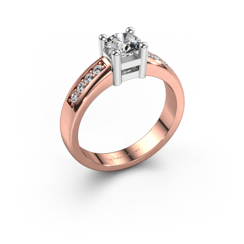 Bild von Verlobungsring Eline 2 585 Roségold Diamant 0.86 crt