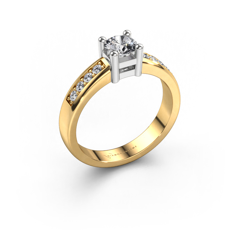 Image of Engagement ring Eline 2 585 gold Diamond 0.56 crt