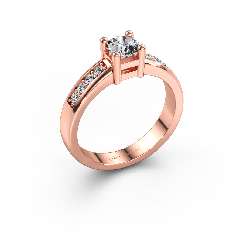Immagine di Anello di fidanzamento Eline 2 585 oro rosa Diamante 0.66 crt