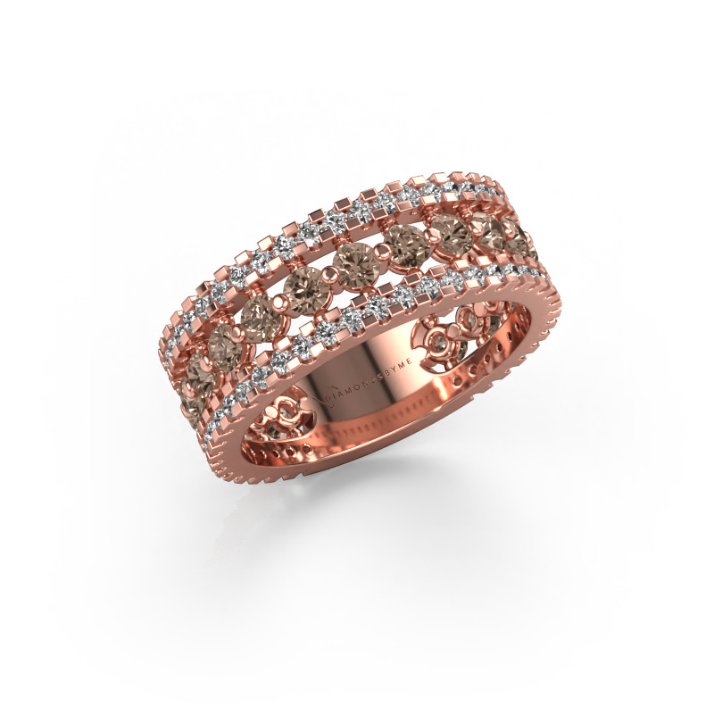 Image of Ring Elizbeth 2 585 rose gold Brown diamond 1.785 crt