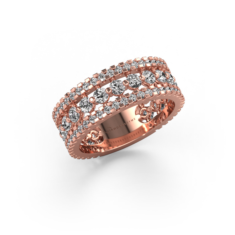 Image of Ring Elizbeth 2 585 rose gold Diamond 1.785 crt