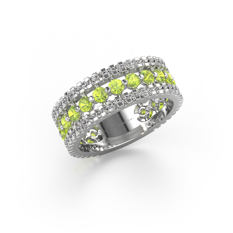 Bild von Ring Elizbeth 2 585 Weißgold Peridot 2.4 mm