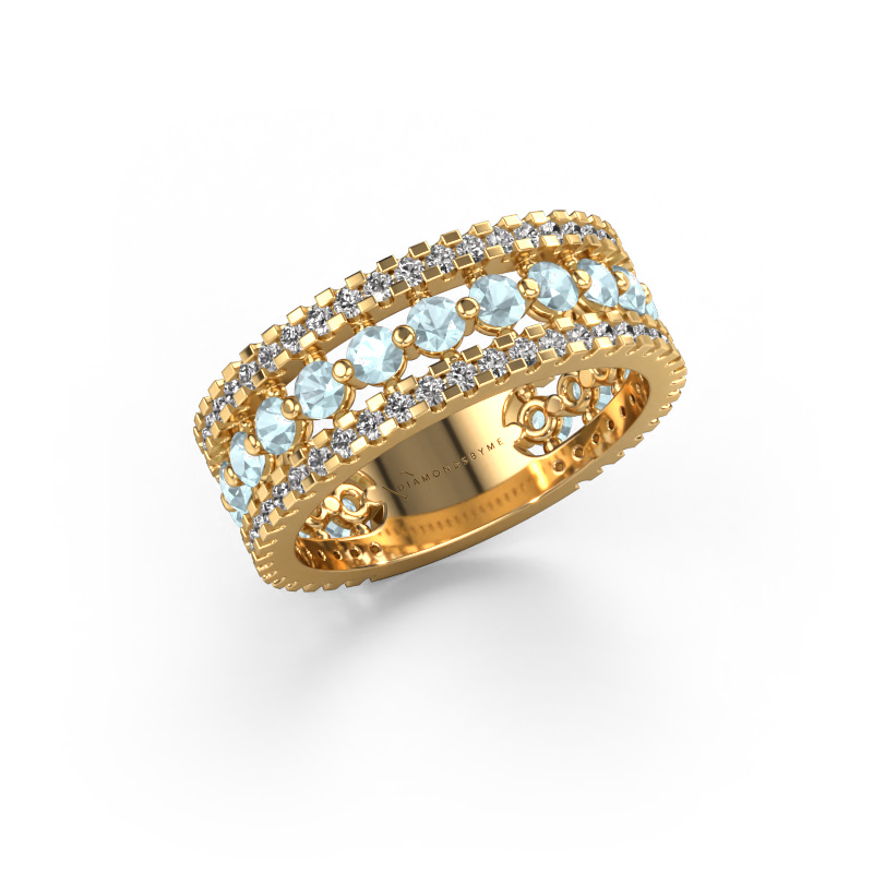 Bild von Ring Elizbeth 2 585 Gold Aquamarin 2.4 mm