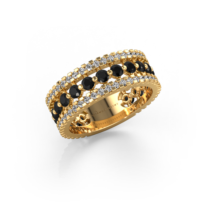 Bild von Ring Elizbeth 2 585 Gold Schwarz Diamant 1.994 crt