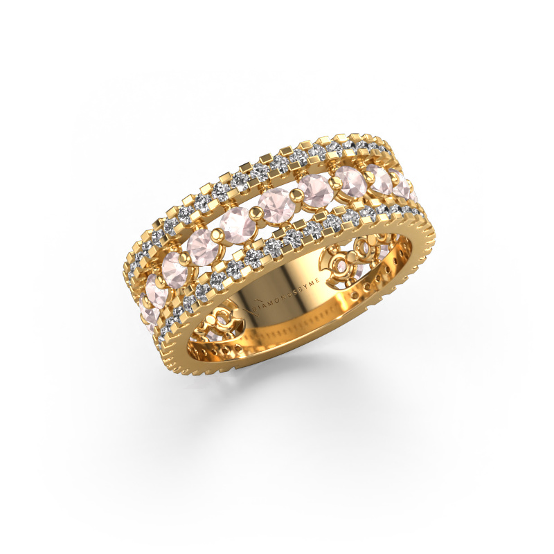 Bild von Ring Elizbeth 2 585 Gold Morganit Champagner 2.4 mm