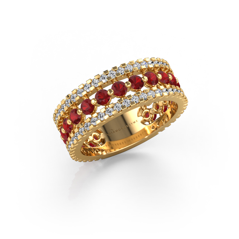 Vintage ring with 2.4 mm ruby Elizbeth 2 | Design it yourself!