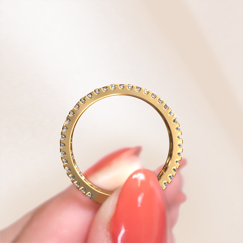 Vintage ring with 2.4 mm ruby Elizbeth 2 | Design it yourself!